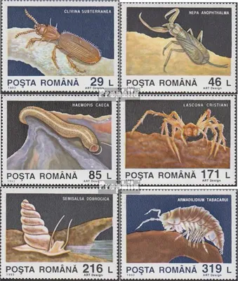 Produktbild von Briefmarken Rumänien 1993 Mi 4942-4947 (kompl.Ausg.) postfrisch Grotteninsekten