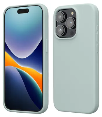Produktbild von kwmobile Handyhülle für iPhone 15 Pro Hülle, für iPhone 15 Pro Case - Hülle Silikon - kabelloses Laden - Cool Mint