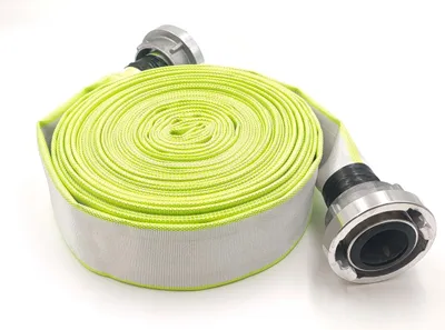 Produktbild von 2 Zoll | C-52 - 20 m Industrieschlauch | Feuerwehrschlauch | Bauschlauch | Flachschlauch | Schlauch mit Storz-Kupplung eingebunden