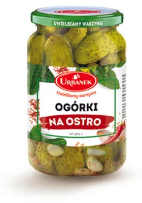 Zdjęcie produktu dla Urbanek Ogórki Na Ostro 680 G