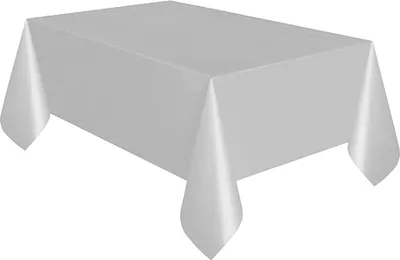 Produktbild von Tischdecke aus Kunststoff, wiederverwendbar in 19 verschiedenen Farben SG9050 (Einheitsgröße) (Silber)