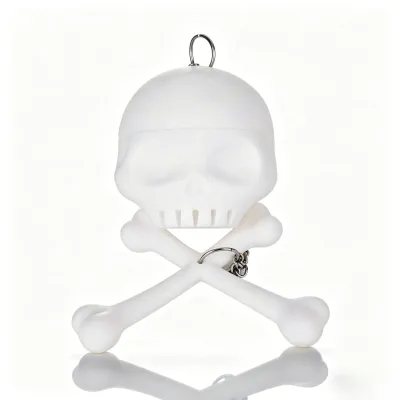 Totenkopf Tee-Ei aus Silikon, Teediffuser für losen Tee, 1 Stück