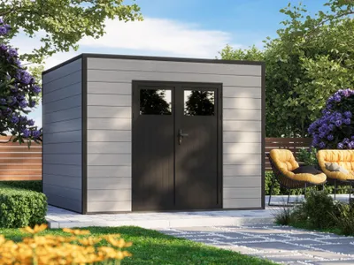 Produktbild von WPC Gartenhaus Modell Cubus 8,12 m²