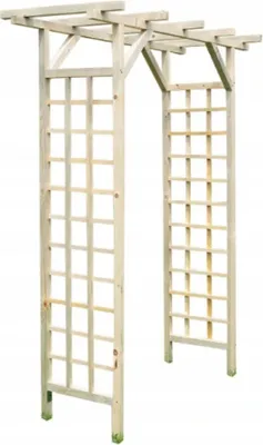 Obrázok produktu pre Pergola s popínavými prvkami ružový oblúk záhradný altánok 100% prírodné drevo 128X210X40cm