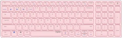 Produktbild von Rapoo E9700M, Volle Größe (100%), Kabellos, RF Wireless + Bluetooth, Scherenschalter, QWERTY, Rose