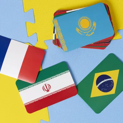 Image de Carte Educative Pays Et Drapeaux