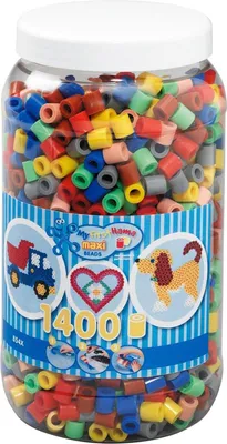 Produktbild von Hama 8543 B?gelperlen - 1400 St?ck Maxi-Perlen,
