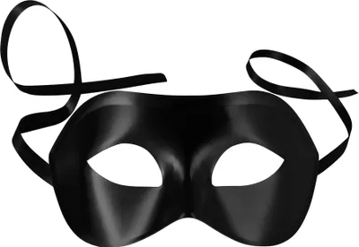 Produktbild von Venezianische Maske einfarbig - schwarz
