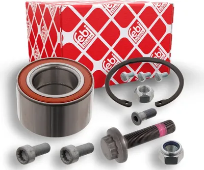 Produktbild von FEBI BILSTEIN Radlagersatz Vorne Links Vorne Rechts für VW Transporter IV Bus (70B, 70C, 7DB, 7DK, 70J, 70K, 7DC, 7DJ) Schrägkugellager 80mm 19914