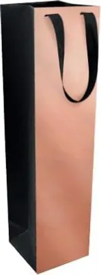Obrázok produktu pre Vianočné vrecko na víno 95x91x385mm MEDENÉ