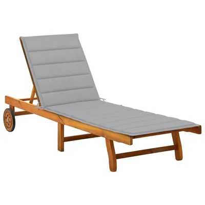 Produktbild von Sonnenliege mit Auflage Akazie Massivholz