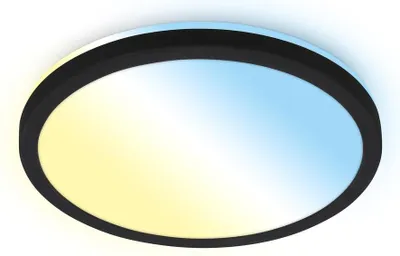 Immagine prodotto di Lampada da soffitto a LED, modello pannello retroilluminato, colore nero, 18 watt, 2400lm, temperatura di colore regolabile da 2700 – 6500K, dimmerabile – Briloner