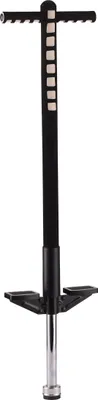 Produktbild von Relaxdays Pogo Stick für Kinder, Springstock bis 35 kg, gepolststert, Sprungstab outdoor, rutschfest, Edelstahl, schwarz