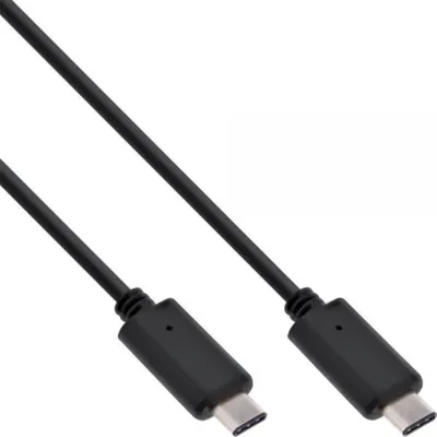 Immagine prodotto di InLine® 35706 Cavo USB 3.1, tipo C maschio/maschio, nero, 0,5 m