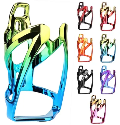 Immagine prodotto di Portabottiglie per bicicletta, portabevande con viti, leggero, colore giallo e blu