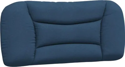 Image de vidaXL Coussin de tête de lit "Hvar" bleu 90 cm Tissu