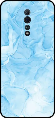 Produktbild von Smartphonica Telefon Fall geeignet für Oppo Reno Z mit Marmor-Druck - TPU zurück Abdeckung Fall Marmor-Design - Hellblau