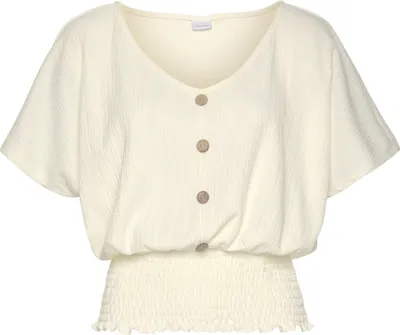 Produktbild von LASCANA V-Shirt creme Größe 40/42