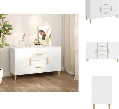 Obrázek produktu pro vidaXL Příborník bílý 100x36x60 cm materiál na bázi dřeva - Příborníky