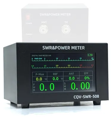 Obrázek produktu pro vysoce výkonný digitální měřič SWR 200 W s frekvencí 1,8šC54 MHz, 4,3palcovým barevným displejem IPS, automatickým vypínáním a funkcemi jemného doladění