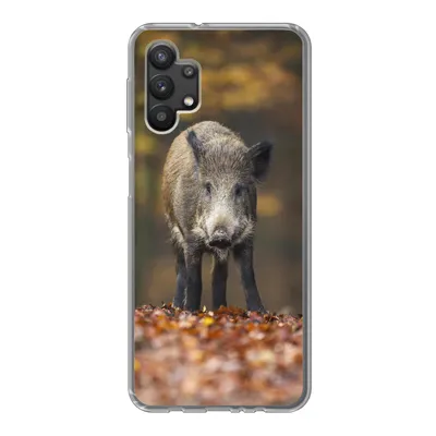 Produktbild von MuchoWow® Handyhülle Schutzhülle Hülle für Samsung Galaxy A32 5G Wildtier - Wald - Herbst Silikon Softcase Handy Hülle - Softcase