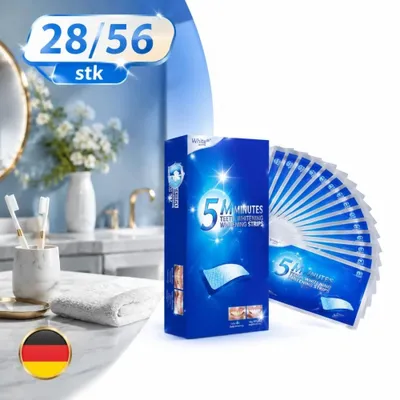 Image de 28 bandes blanchissantes pour les dents, pour un sourire plus blanc. Blanchiment des dents. NEUF