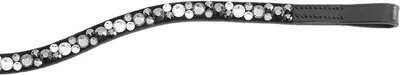 Produktbild von Kavalkade Stirnband Sparkle schwarz WB gebogen mit kleinen und großen Strassteinen , Farbe:grau