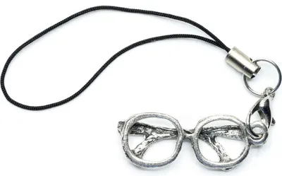 Produktbild von Brillen Handyanhänger Miniblings Anhänger Brille Lesen Nerd  silber