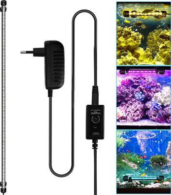 Produktbild von Fiqops 92cm LED Aquarium Beleuchtung Aquariumleuchte RGB Fisch Tank Strahler Schalentiere