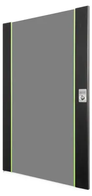 Obrázok produktu pre Digitus DN-19-D-20-U-SW, dvere, Sklo, Kov, Čierna, 1 kusov, 6 kg