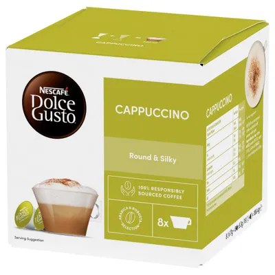 Produktbild von NESCAFÉ Dolce Gusto Cappuccino-Kaffeekapseln – 24 Portionen
