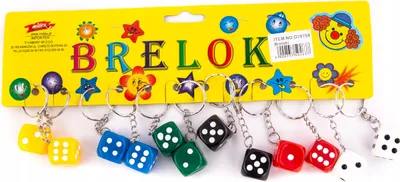 Immagine prodotto di Dadi Da Gioco Portachiavi Set Da 12 Pezzi