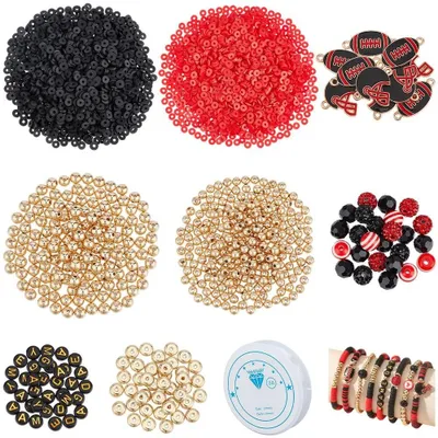 Immagine prodotto di Kit di perline per braccialetti, composto da 3510 pezzi, ideale per la creazione di gioielli