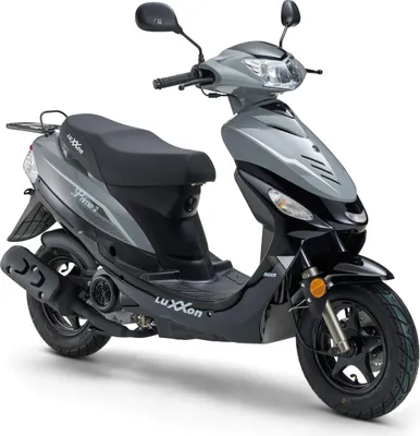 Produktbild von LuXXon Motorroller Prime 2, 50 ccm, 45 km/h, Euro 5, 10 Zoll, Automatik, Benzinbetrieben, 1 Zylinder, 4-Takt, grau