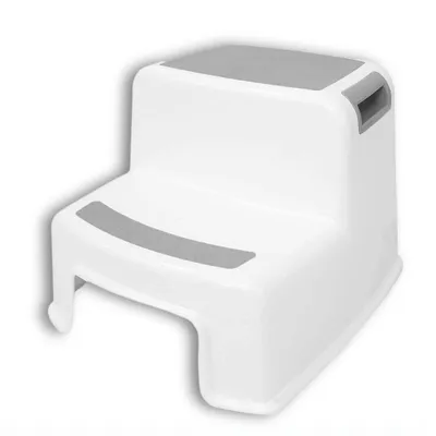 Produktbild von BUDDLEY 2 Stufen Tritthocker (2er Set) – Tritthocker Kinder, Toilette Kinder, Tritthocker Toilette, Hocker, Küche, Kinder Toilettenhocker