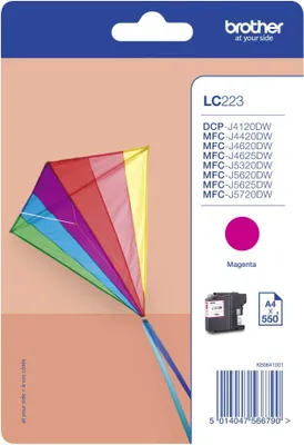 Immagine prodotto di Brother LC-223M - Magenta - Originale - Tintenpatrone - per Brother DCP-J4120, J562, MFC-J4625, J480, J680, J880; Business Smart MFC-J4420, J4620