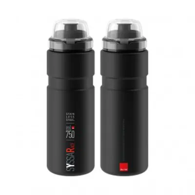 Produktbild von Elite Trinkflasche Syssa Race 750ml, schwarz matt, Edelstahl