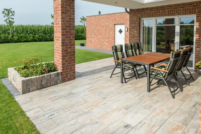 Produktbild von Diephaus Betonwerk GmbH Terrassenplatte Diora Muschelkalk