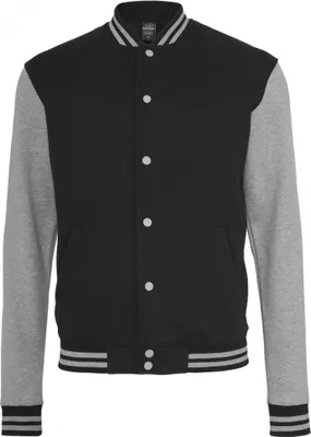 Produktbild von Urban Classics - 2-tone College Sweatjacke, College Jacke TB207 black/grey Größe M