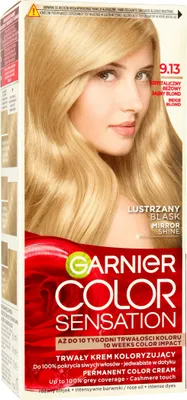 Produktbild von Garnier Color Sensation Colorationscreme 9.13 Kristallblond - Kristallbeige Hellblond, 1 Packung