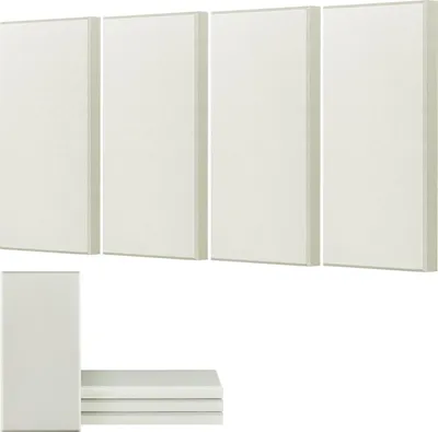 Obrázek produktu pro Akustické panely - Nástěnné panely - Sada čtyř kusů - 60 x 30 x 5 cm - Samolepicí - Zvuk pohlcující - Zvukově izolační - Pro studio, kancelář, domácí kino, konferenční místnost - Béžová barva