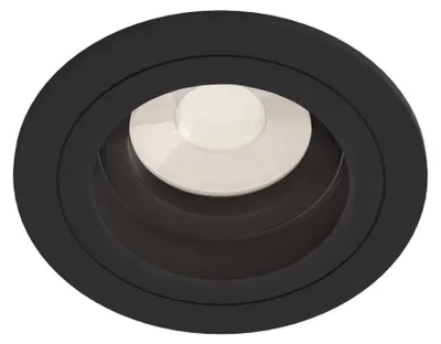 Zdjęcie produktu dla Lampa wpuszczana, okrągła, czarna, 1x GU10, średnica 9,2 cm