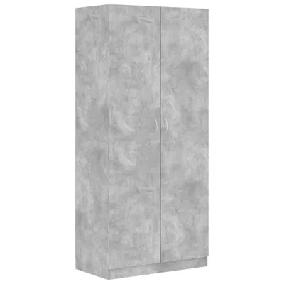 Produktbild von vidaXL Kleiderschrank Betongrau 90x52x200 cm Holzwerkstoff