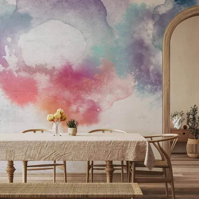 Produktbild von Vlies Fototapete - Painted Mirages - First Variant 450x315 cm Abstrakt f-A-0890-a-b