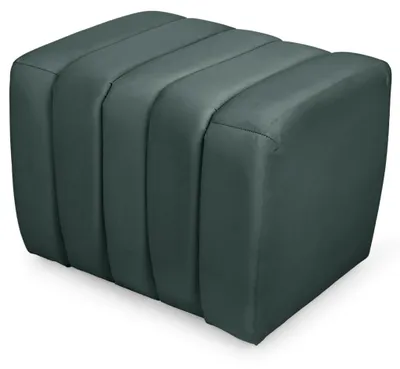 Obrázek produktu pro MG Design sametová podložka/stolek s polstrováním, barva tyrkysová, rozměry 48 x 60 cm – polstrovaný sedák s vertikálními prošíváním, vhodný do obývacího pokoje, ložnice nebo chodby