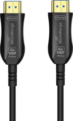 Immagine prodotto di MediaRange Cavo Ethernet HDMI ad alta velocità AOC 18Gibt/s 20m
