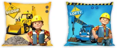 Produktbild von Kissenbezug, Baumwollkissenbezug für Kinder 40x40 Bob der Baumeister 004