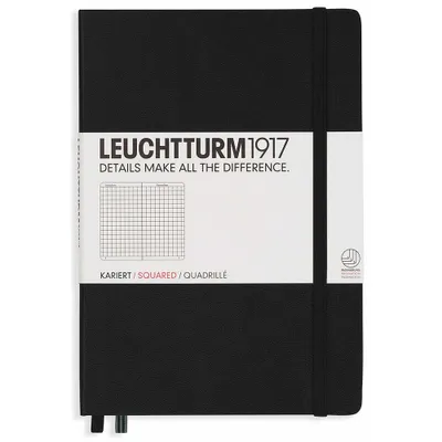 Produktbild von Leuchtturm 4315928, Einfarbig, Schwarz, A5, 251 Blätter, 80 g/m², Hardcover