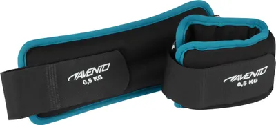 Zdjęcie produktu dla Nadgarstek i pojedynczy obciążnik 0,5 kg neopren czarny/niebieski 2 części