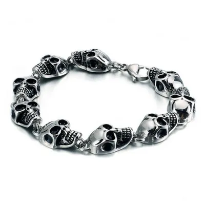 Produktbild von Edelstahl Armband SKULLYS 20.5 cm / Silber